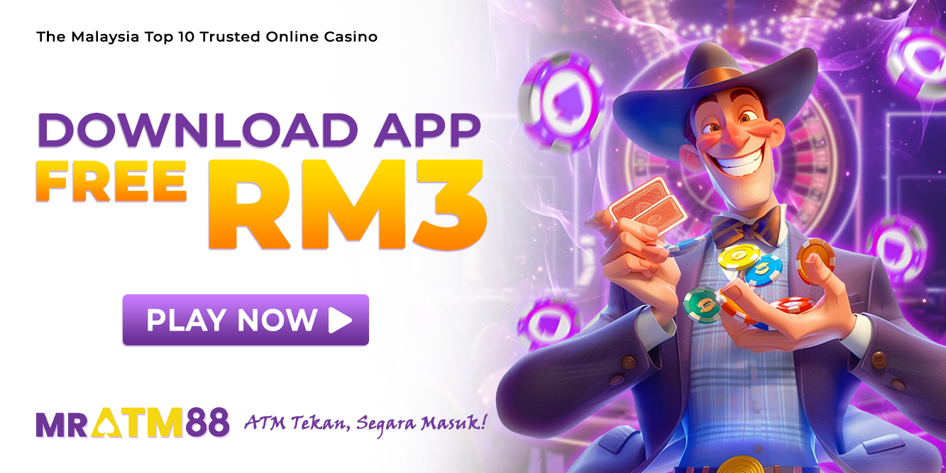 Mobile application banner promoting an extra RM3 free credit bonus upon downloading the app